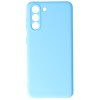 Husa Samsung Galaxy S21, SIlicon Catifelat cu interior Microfibra, Light Blue